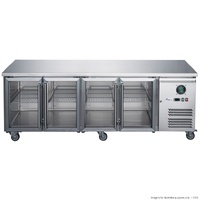 Thermaster XUBXUB7C22G4V 4 Door Glass Bar Fridge 2230x700x850mm