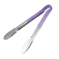 Vogue Colour Coded Purple Serving Tongs 300mm