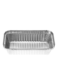 Capri Foil Container Rectangular Takeaway Silver 8 Ctn 500 19 Oz 540ml