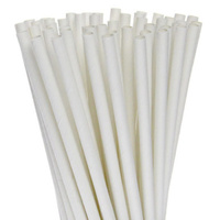 Paper Straw White Regular 3 Ply 6x200mm 2500 Ctn