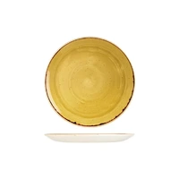 Churchill Stonecast Mustard Round Plate Coupe 217mm