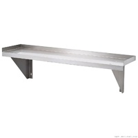 Stainless Steel Solid Wall Shelf 1 Level 1800x300x300mm