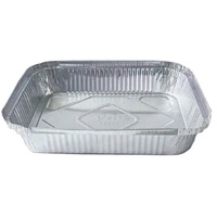 Fiesta Recyclable Foil Container 530 x 320 x 78mm - GN 1/1 9lt - 5pk