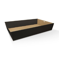 Black Rectangle Catering tray - Medium Plus - 430x290x80mm