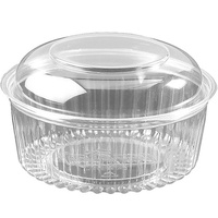 Showbowl 32oz Round Plastic Dome Lid Sleeve 50
