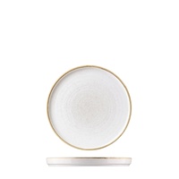 Churchill Stonecast White Round Plate Walled 210mm