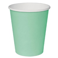Fiesta Coffee Cups Single Wall- Turquoise 8oz Sleeve 50