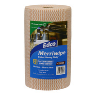 Edco Merriwipe Super Heavy Duty Wipes Rolls Coffee
