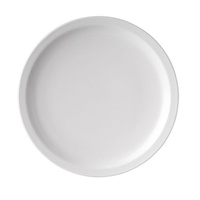 Round Melamine White Narrow Rim Plate 226mm