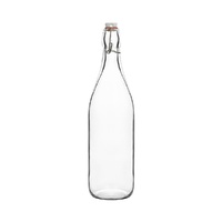 Round Glass Water Bottle 1000ml