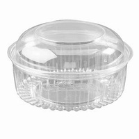 Showbowl 20oz Plastic Container Dome Lid 25sleeve