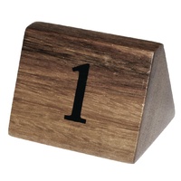 Olympia Acacia Table Number Signs 1-10