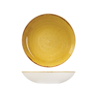 Churchill Round Coupe Bowl Mustard Seed Yellow 248mm