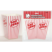Popcorn Boxes Hard Paper 10pk