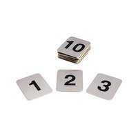 Flat Adhesive Table Numbers - Set of 1-10