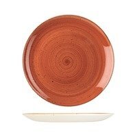 Churchill Stonecast Orange Round Plate Coupe 288mm