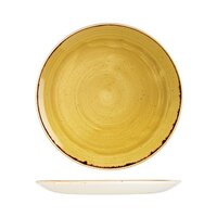 Churchill Stonecast Mustard Round Plate Coupe 288mm