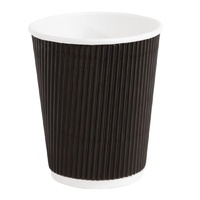 Fiesta Hot Cup Ripple Wall - Black 8oz 500ctn