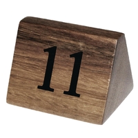 Olympia Acacia Table Number Signs 11-20
