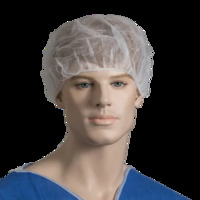 Polypropylene Crimped Beret, 21", White - 100ctn