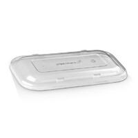 Clear PET Lid For Takeaway Container 23/30oz 50PK