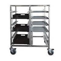 Mantova 10 Basket Double Tier Glass Trolley