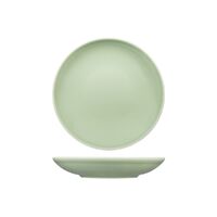 Vintage Round Coupe Plate Green 210mm