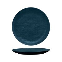 Luzerne Linen Navy Blue Round Coupe Plate 260mm