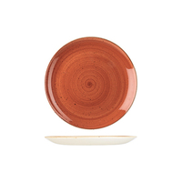 Churchill Round Coupe Plate Spiced Orange 217mm