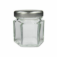 Glass Jar With Silver Lid 55ml