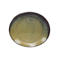 Artistica Oval Plate-295X250mm Reactive Brown