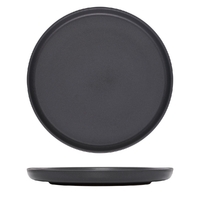 Eclipse Uno Black Round Plate 220mm