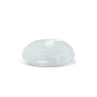 Raised PET lid 185mm - For PLA coated Salad Bowl - 50sleeve