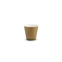 8oz (90mm) Bio Cup Double Wall 50sleeve Kraft