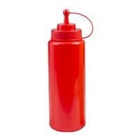 Squeeze Bottle Wide Mouth With Cap Red 1LT