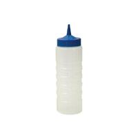 Squeeze Bottle Clear with Blue lid 750ml