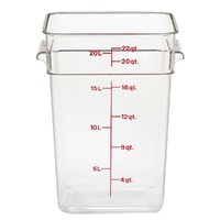 CAMBRO Camwear Storage Container 20.8 Ltr Clear 