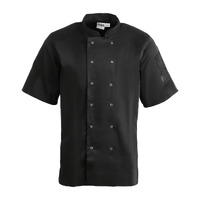 Whites Vegas Chefs Jacket Short Sleeve - Black S