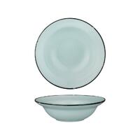 Luzerne Tintin 220mm Blue/Black Round Deep Plate/Bowl