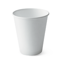 12oz Slimline White Single Wall Coffee Cups (50 sleeve)
