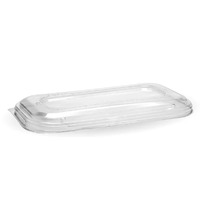 PLA Clear Takeaway Lid (Fits 750 & 1000ml Rect container) 500ctn