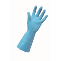 Edco Rubber Gloves - Silver lined, Blue XL 1pair
