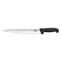 Victorinox Slicing Knife - 30cm, straight edge, pointed tip, Blk handle