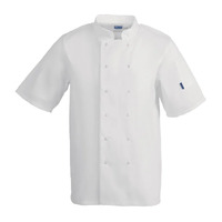 Whites Vegas Chefs Jacket Short Sleeve - White Large