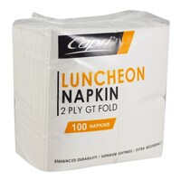 Capri Luncheon Napkin 2ply GT Fold White 2000ctn