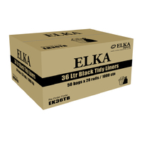 Black Garbage Bag 36L Rolls 1000ctn