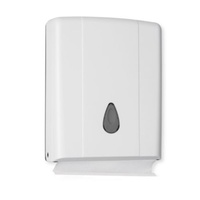 White Plastic Ultra Slim Dispenser