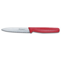 Victorinox Paring Knife 10cm Pointed Blade, Red