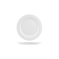 Flinders Collection White Wide Rim Plate 250mm