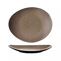 Luzerne Rustic Chestnut Oval Coupe Plate 290x245mm